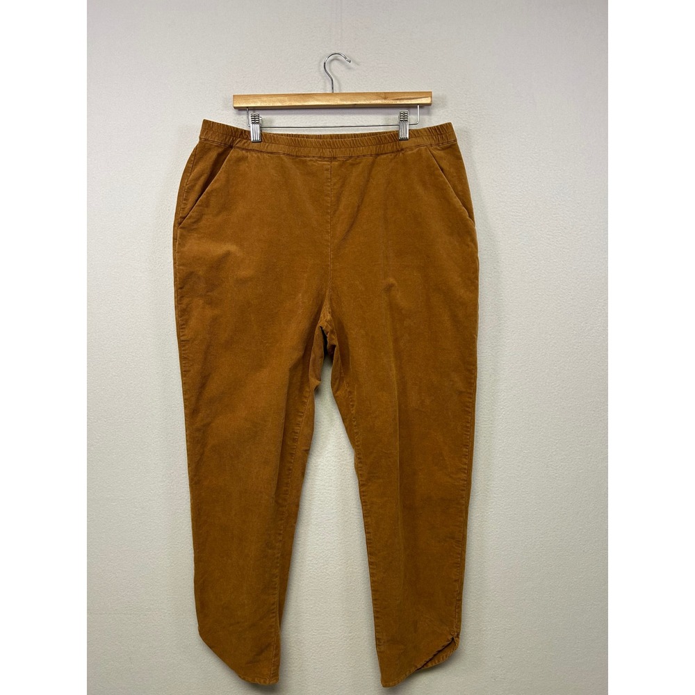 Marine Layer Boho Coastal XL Camel Brown Corduroy Pull On Pants